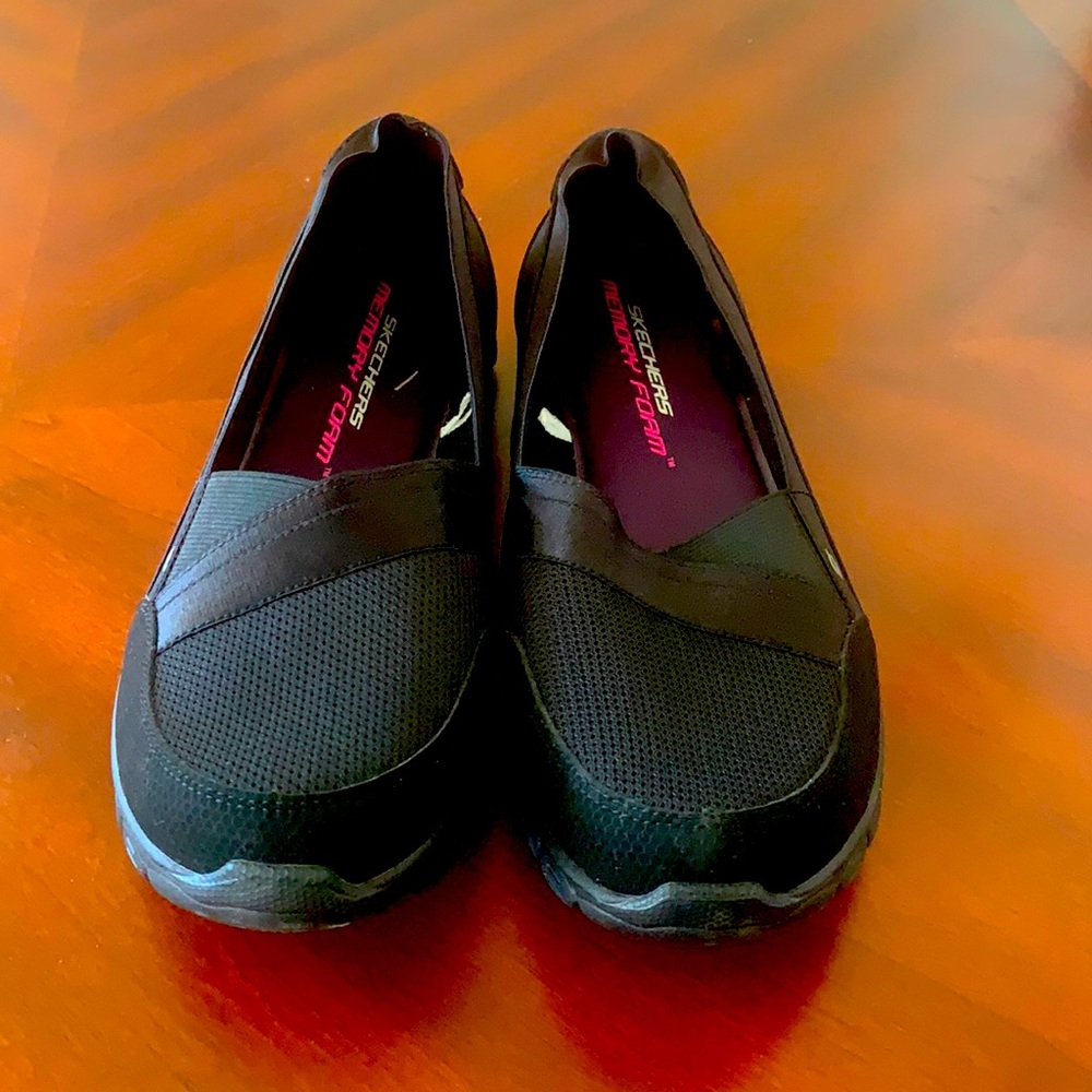 Skechers Memory Foam Black slip on